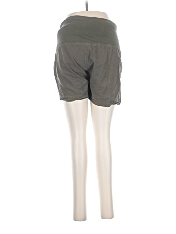 Isabel Maternity Khaki Shorts (view 2)