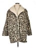 Gap 100% Polyester Animal Print Ivory Coat Size XL - photo 1