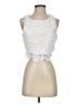 Lulus 100% Polyester White Sleeveless Blouse Size S - photo 1