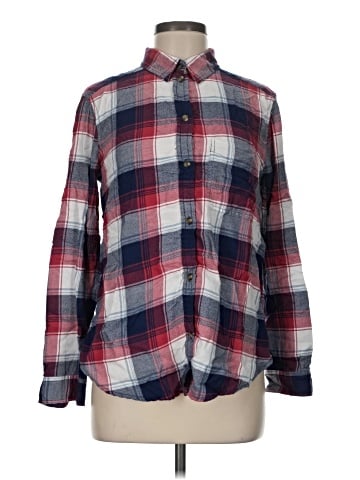 American Eagle Outfitters Long Sleeve Button-Down Shirt (view 1)