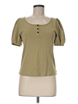 Madewell Eyelet-Sleeve Henley Top (view 1)