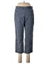 Lands' End Chevron-herringbone Blue Casual Pants Size 8 (petite) - photo 1