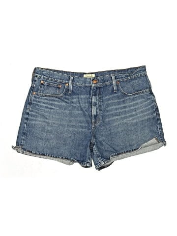 Madewell Relaxed Mid-Length Denim Shorts in Kimbrough Wash: Side-Slit Edition (view 1)