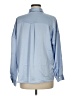 Zara Color Block Blue Long Sleeve Blouse Size M - photo 2