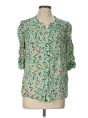 Democracy 3/4 Sleeve Blouse (view 1)