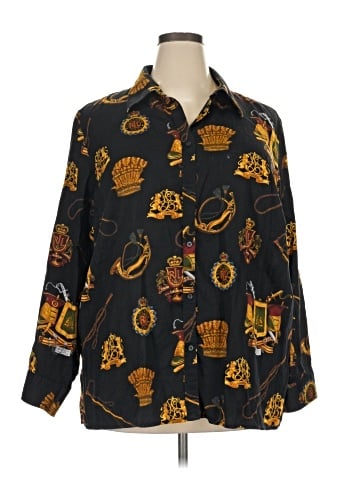 Lauren by Ralph Lauren Long Sleeve Button-Down Shirt (view 1)