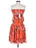 WAYF 100% Polyester Tropical Orange Casual Dress Size S - photo 2