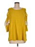 Umgee Yellow 3/4 Sleeve Top Size M - photo 1