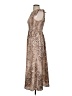 THML 100% Polyester Paisley Brown Cocktail Dress Size XS - photo 5
