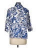 Unbranded Paisley Blue 3/4 Sleeve Button-Down Shirt Size M - photo 2
