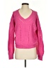Blue Rain 100% Acrylic Hearts Pink Pullover Sweater Size S - photo 1