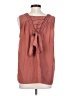 Catherine Malandrino 100% Polyester Brown Sleeveless Blouse Size L - photo 2
