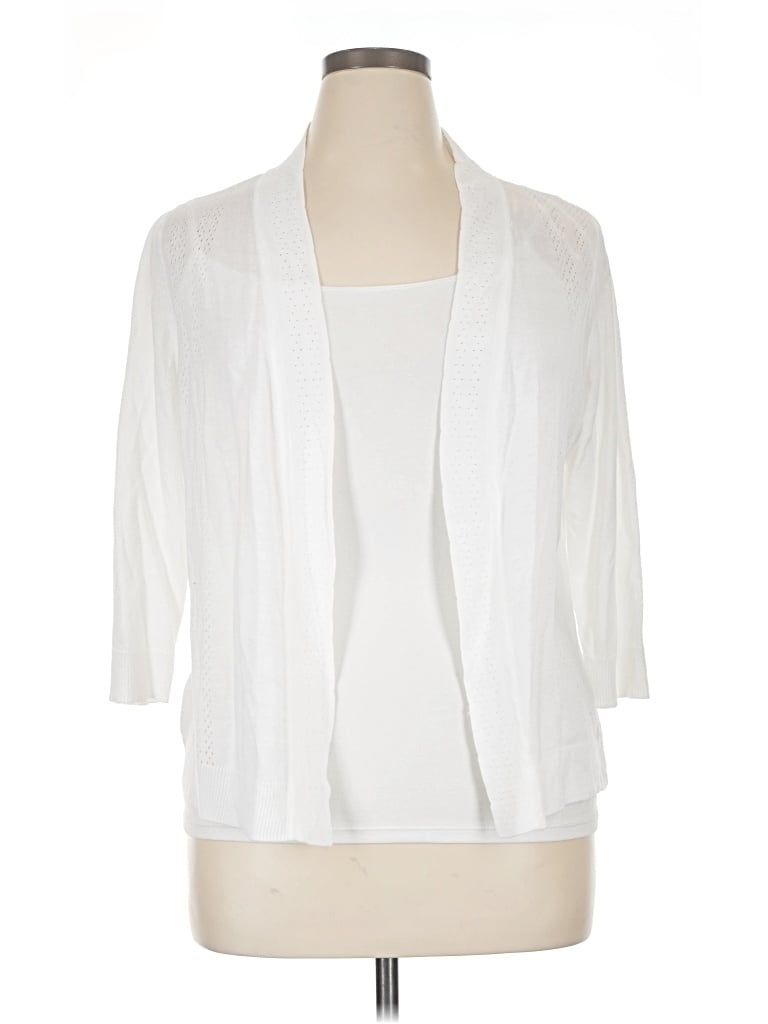 Belldini Cardigan Sweater In White