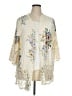 Solitaire 100% Rayon Ivory Kimono Size 1X - photo 1