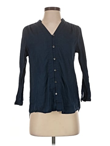 Lands' End 3/4 Sleeve Button-Down Shirt (view 1)