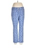 Anne Klein Print Blue Casual Pants Size 12 - photo 1