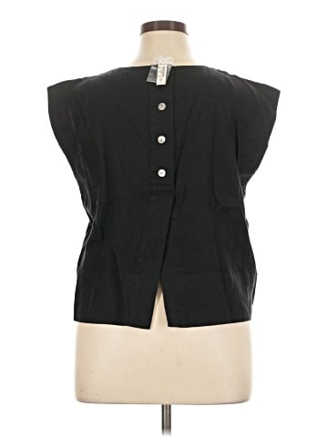Madewell Bateau-Neck Tank in 100% Linen (view 2)