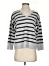 Ann Taylor LOFT Stripes Gray Pullover Sweater Size XXS - photo 1