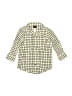 Tea Checkered-gingham Ivory Long Sleeve Button-Down Shirt Size 6-12 mo - photo 1