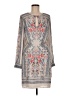BCBGMAXAZRIA 100% Polyester Paisley Gray Casual Dress Size M - photo 1
