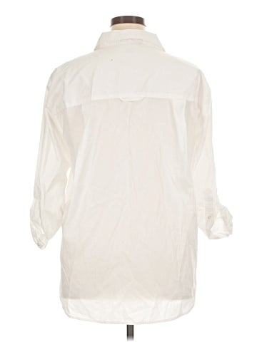 Gloria Vanderbilt 3/4 Sleeve Button-Down Shirt (view 2)
