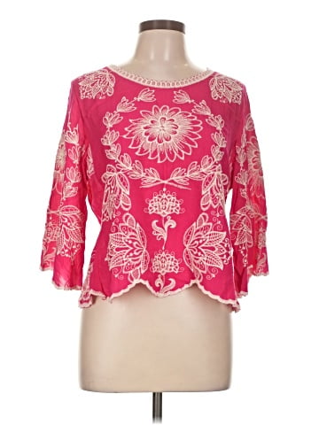 Solitaire 3/4 Sleeve Blouse (view 1)