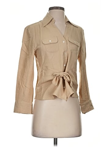 Nic + Zoe 3/4 Sleeve Button-Down Shirt (view 1)