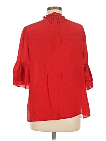 Alice + Olivia 3/4 Sleeve Silk Top (view 2)