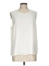 Vince Camuto 100% Polyester Ivory Sleeveless Blouse Size L - photo 1