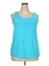Woman Within Blue Tank Top Size 22 (1X) - photo 1