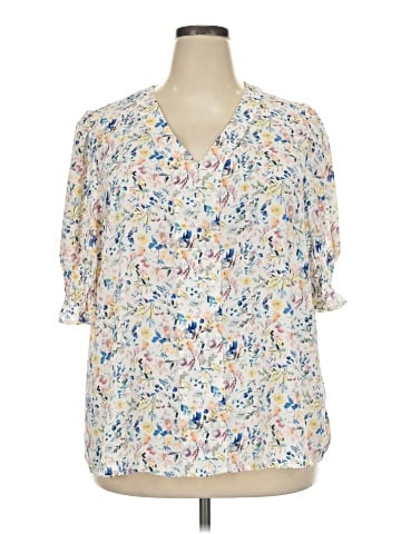 Jones & Co Short Sleeve Blouse (view 1)