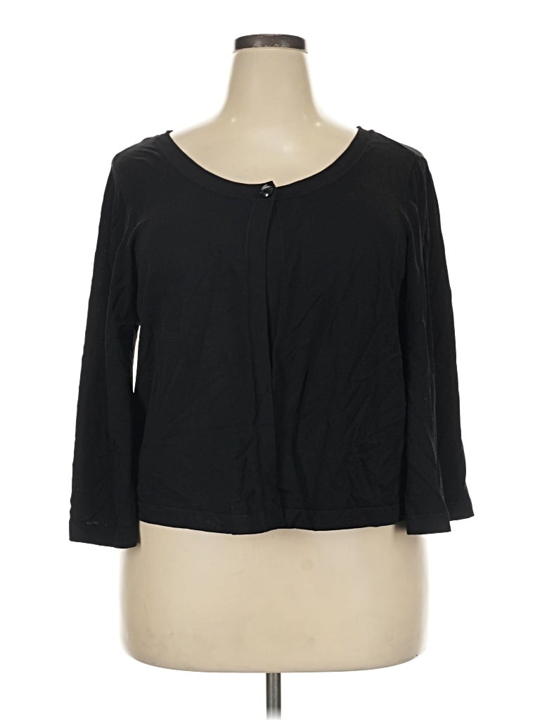 Pre-owned Alfani Cardigan Sweater In Black