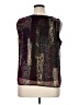 Christopher & Banks 100% Polyester Metallic Purple Sleeveless Blouse Size XL (petite) - photo 2
