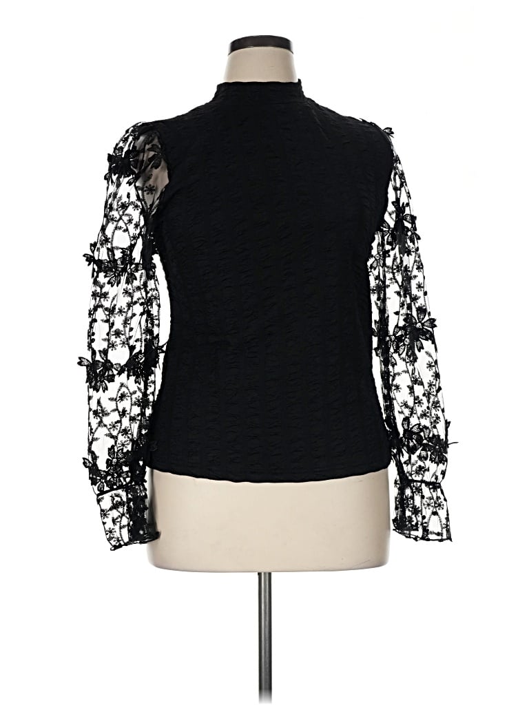 Pre-owned Alice Blue Long Sleeve Blouse In Black