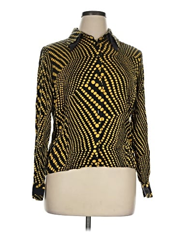 Carlisle Long Sleeve Silk Top (view 1)