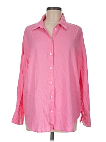 H&M 3/4 Sleeve Button-Down Shirt (view 1)