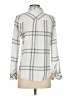 Rails 100% Rayon Plaid Silver Long Sleeve Blouse Size S - photo 2