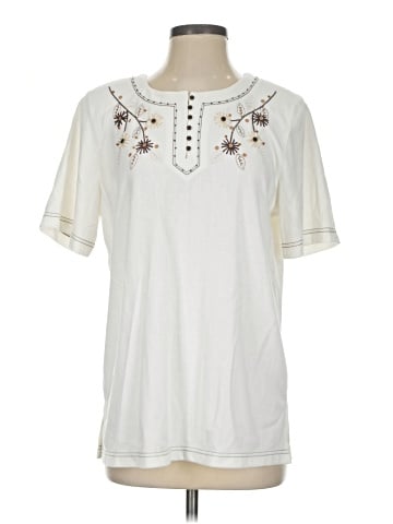 Alfred Dunner Short Sleeve Henley (view 1)