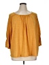 Cable & Gauge Orange 3/4 Sleeve Blouse Size 1X - photo 1