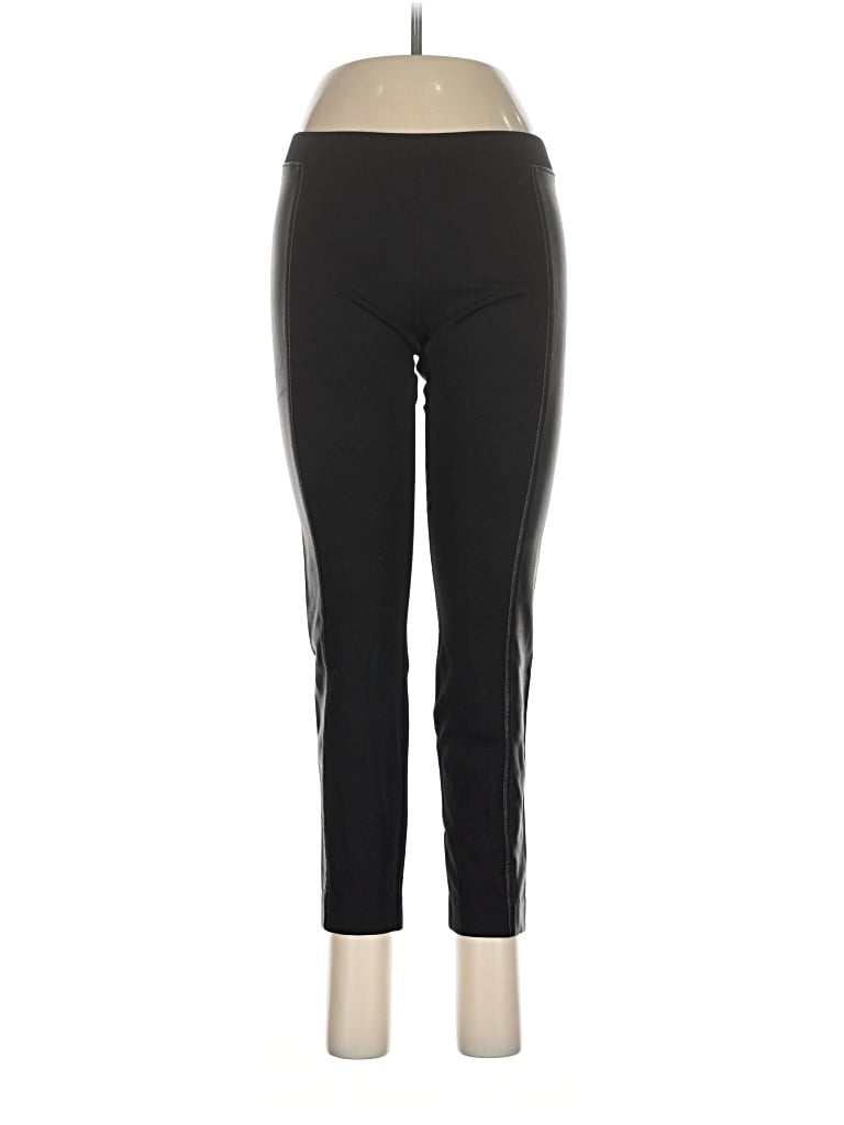 Pre-owned Hue Active Pants In Black
