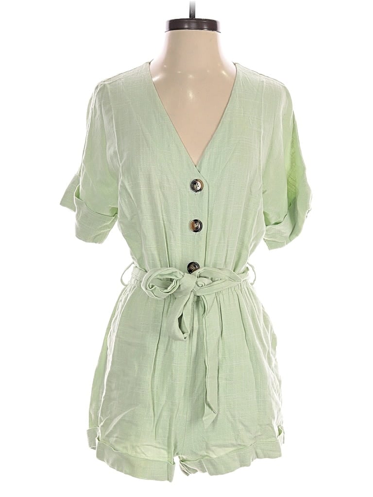 Pre-owned Lost + Wander Romper In Green