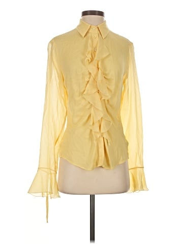 Escada Long Sleeve Silk Top (view 1)