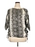 MICHAEL Michael Kors 100% Polyester Gray 3/4 Sleeve Blouse Size XL - photo 1