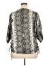 MICHAEL Michael Kors 100% Polyester Gray 3/4 Sleeve Blouse Size XL - photo 2