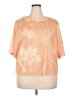 Fabletics Tie-dye Orange Short Sleeve Blouse Size 2X - photo 1