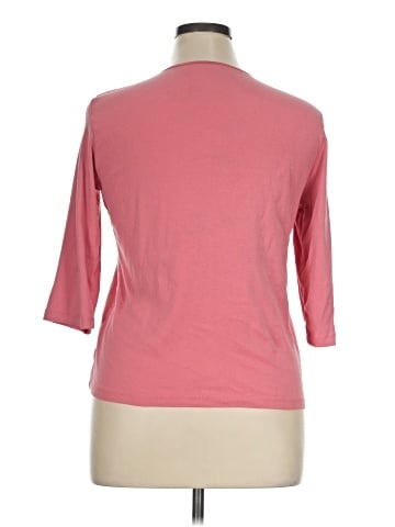 Christopher & Banks 3/4 Sleeve T-Shirt (view 2)