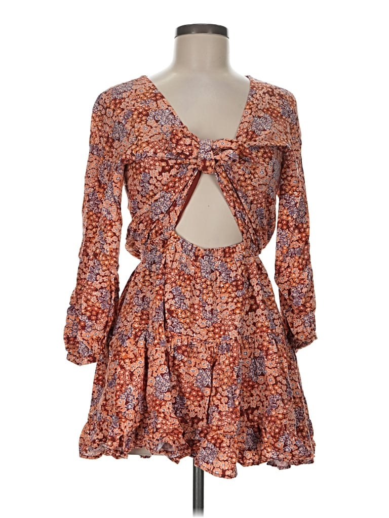 Pre-owned L*space Casual Dress In Orange