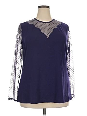 Lane Bryant 3/4 Sleeve T-Shirt (view 1)