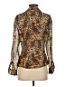 Escada Animal Print Gold Long Sleeve Blouse Size EU 36 / US 6 - photo 2