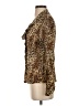 Escada Animal Print Gold Long Sleeve Blouse Size EU 36 / US 6 - photo 5